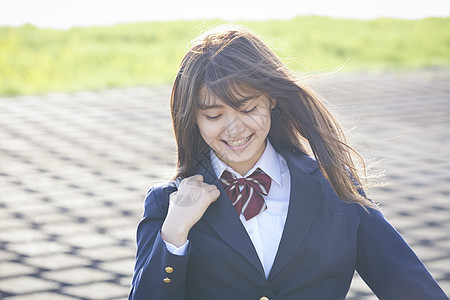 高中制服女学生图片