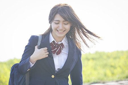 高中制服女学生图片