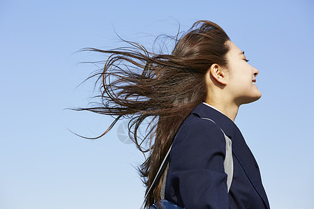 高中制服女学生图片