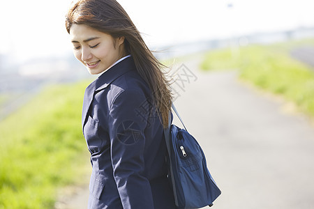 高中制服女学生图片