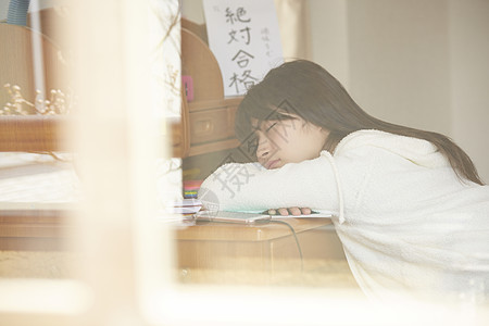 打碎生活亚洲学校女孩高中学习图片