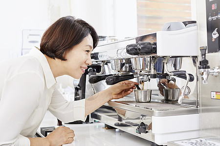 职业的浓缩咖啡工具咖啡馆咖啡师韩语图片
