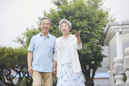 幸福的老年夫妇形象图片