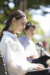 自行车个人计算机看见公园电脑女士图片