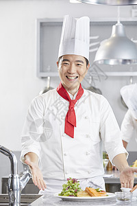 烹饪准备幸福后面厨师伙计韩国人图片