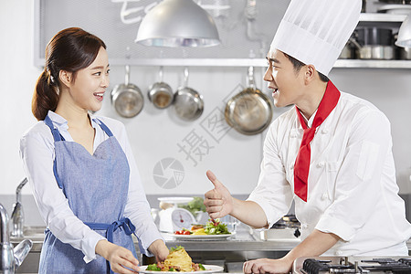 在一起教育表示烹饪课厨师韩语图片