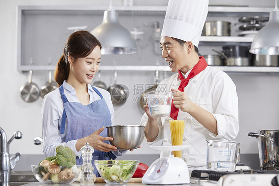 坚定的凝视考试表示烹饪课厨师韩语图片