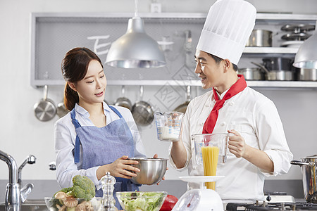 架子店员职业的烹饪课厨师韩语图片