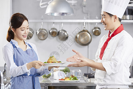 轮廓中年30岁烹饪课厨师韩语图片