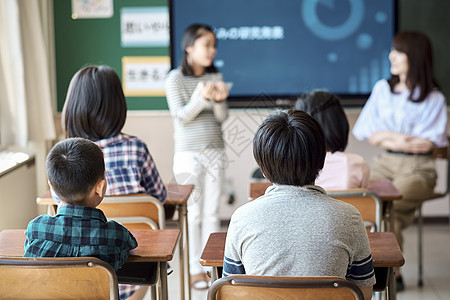 小学生在老师的指导下学习平板电脑使用知识图片