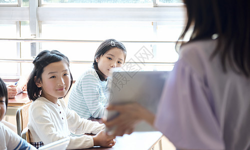 老师在教学生如何使用数码产品学习图片