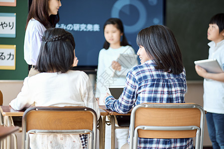 老师在教学生如何使用数码产品学习图片