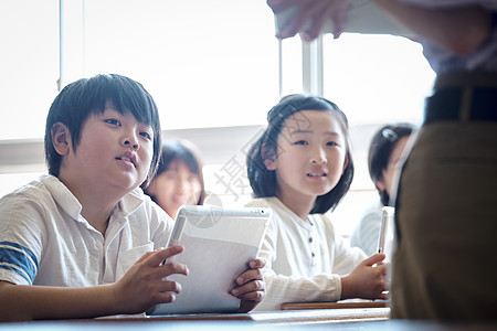 老师在教学生如何使用数码产品学习图片