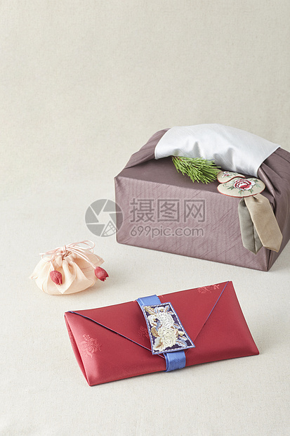 韩国传统礼物包图片
