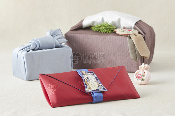 韩国传统礼物包图片