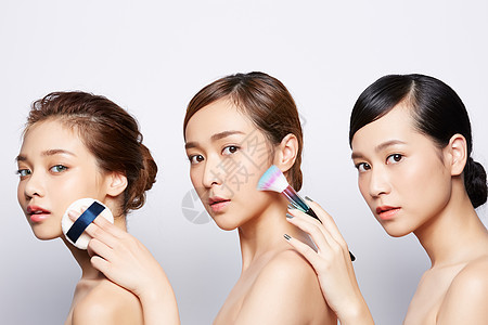 泰国人外国人好皮肤女美容系列化妆图片