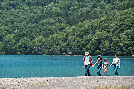 木乃伊休闲溜达家庭旅行湖营地图片