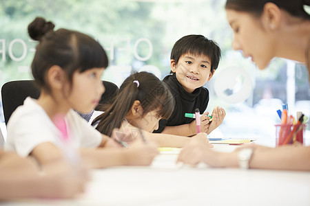 小学生上课后补习班图片