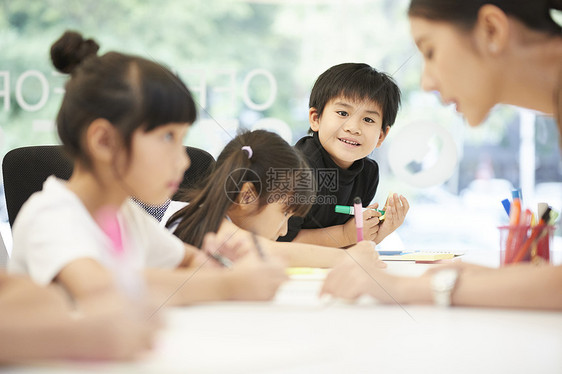 小学生上课后补习班图片