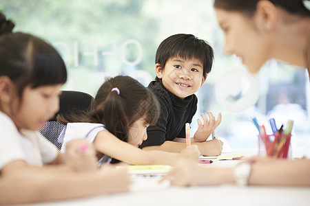 小学生上课后补习班图片