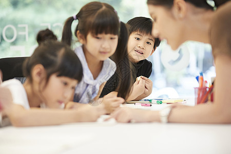 小学生上课后补习班图片