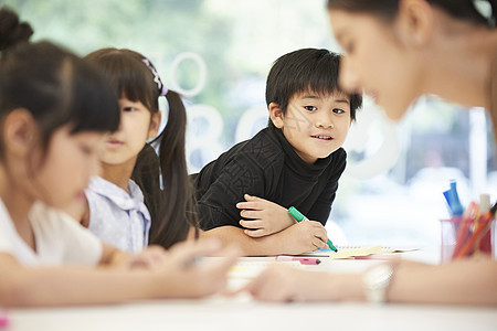 小学生上课后补习班图片