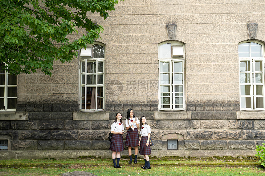 留白3人活跃女学生札幌学校旅行札幌市博物馆图片