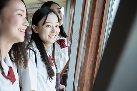 女士女人晴朗女学生札幌学校旅行电视塔图片