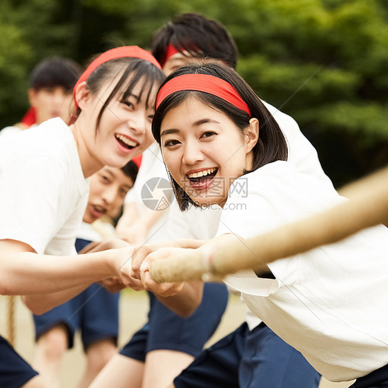 参加校园运动会的学生图片