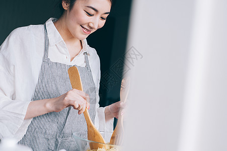 明亮米1人女生活美食图片