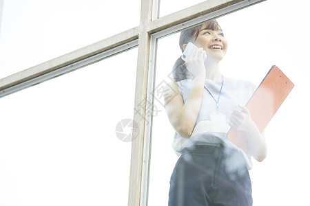 笑脸美丽女强人女生意图片