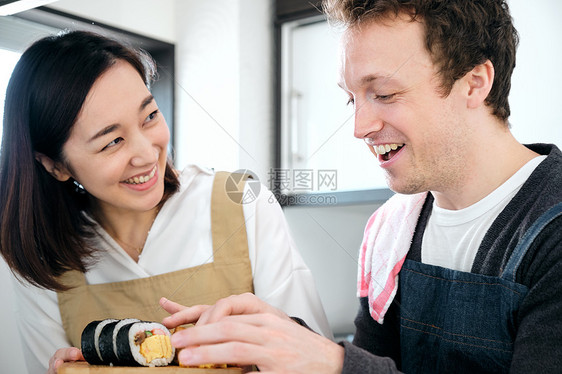 日本文化被肖像外国人入境日本烹饪班图片