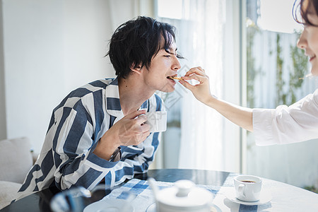 女士们女孩休假夫妇生活方式茶时间图片