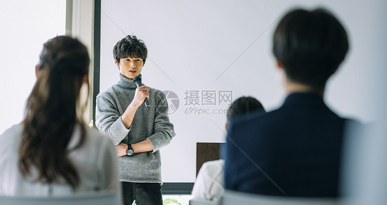 坚固职业女投机商务会议研讨会图片