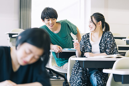 好朋友人类男子男女大学生学习摄影合作keisenjogakuen大学图片