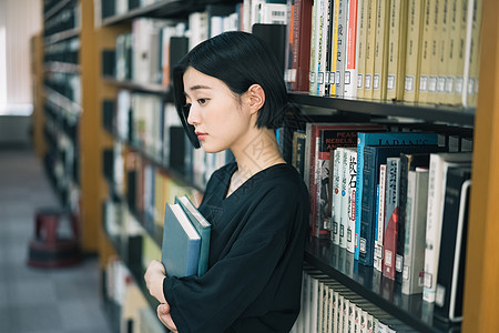 青春掌握日本人女大学生图书馆图书馆摄影合作keisenjogakuen大学图片
