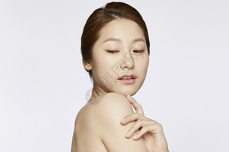 女性美容护肤面部形象图片
