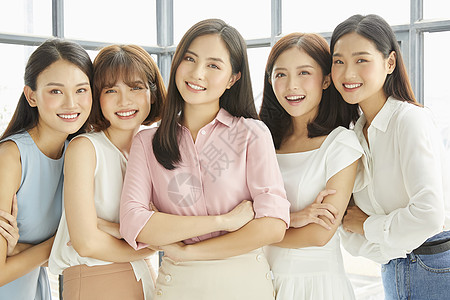 人物窗办公室商人人物女商业团队背景