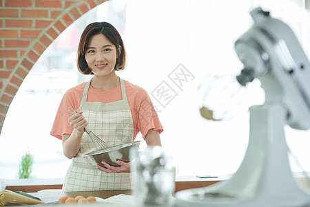 就职典礼手作三十几岁女店员烹饪图片