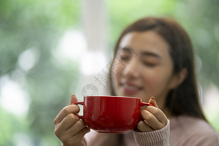 女企业家肖像芳香女生活方式餐图片