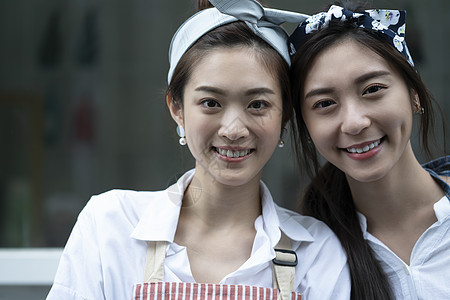 少女商业亚洲开设咖啡厅员工图片