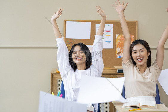 班级工作教育双人女学生学生班图片