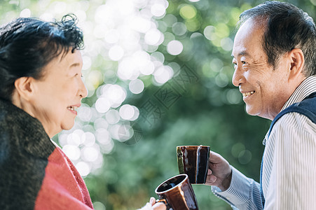 年长夫妇下午茶时间图片