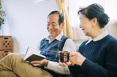 年长夫妇下午茶时间图片