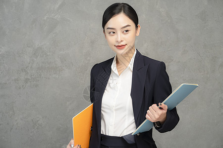 年轻的商务都市白领女孩图片