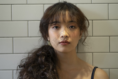 天女士半身照女肖像图片素材