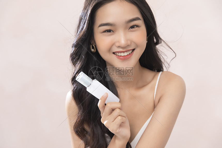 年轻女子素颜美人女肖像美高清图片下载 正版图片 摄图网