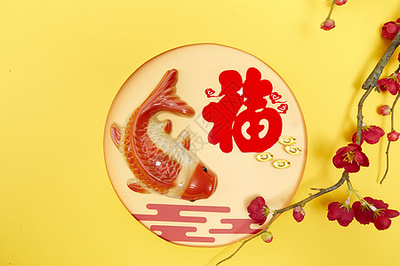 中国风抽象祥云新年过年创意背景背景