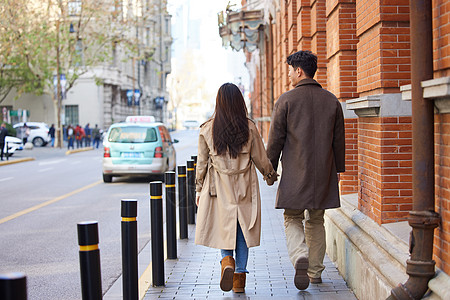 夫妻情侣背影图片