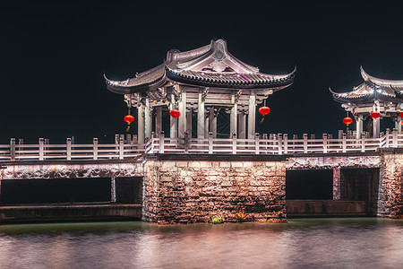 潮州广济桥夜景灯光秀图片